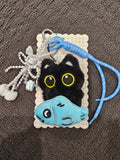 Black Cat Bag Charm Pendant