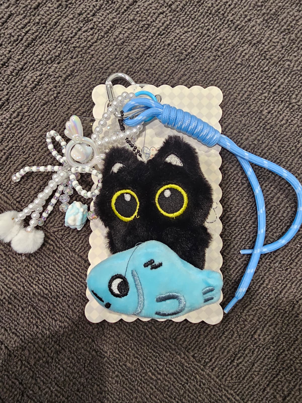 Black Cat Bag Charm Pendant